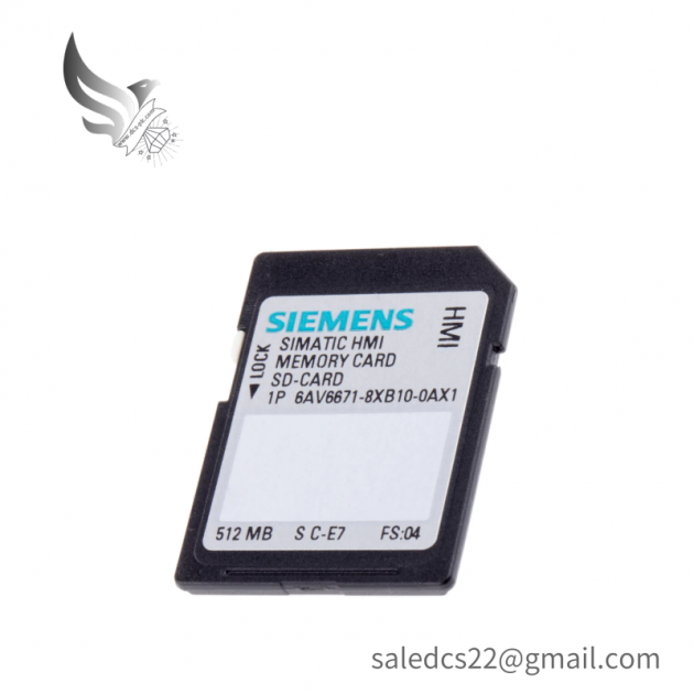 Siemens 6AV6671-8XB10-0AX1 SIMATIC SD Memory Card, High Capacity Storage for Industrial Automation