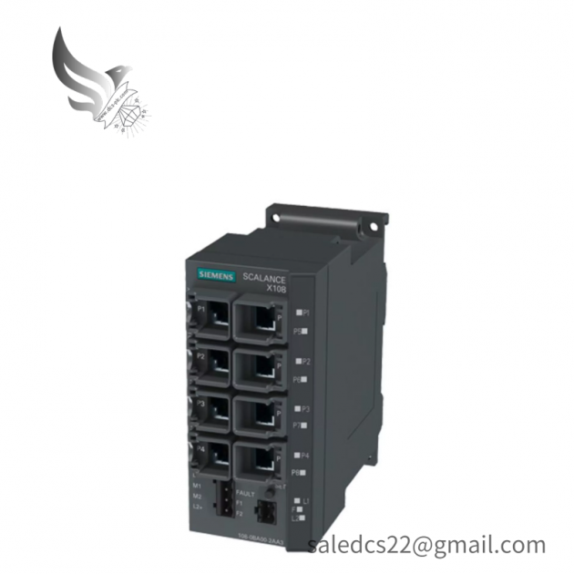 SIEMENS SCALANCE X108, 6GK5108-0BA00-2AA3, Industrial Ethernet Switch