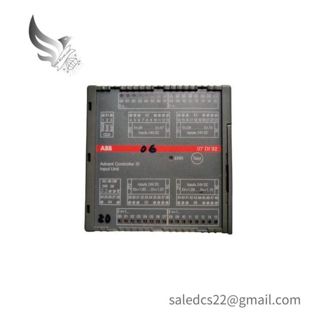 ABB 07DI92 Digital I/O Controller, Advanced Industrial Automation Solution