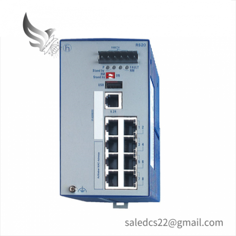 Hirschmann RS20 - Industrial Ethernet Switch, Power over Ethernet, Compact Design, Robust Construction