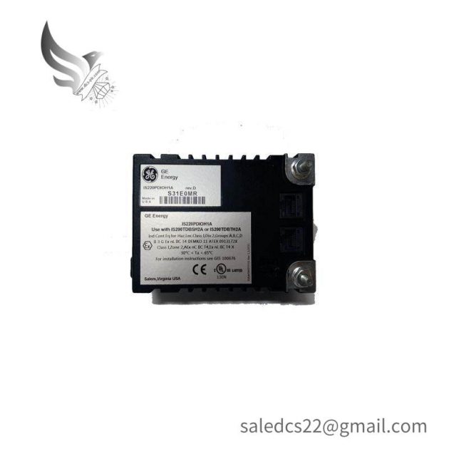 GE IS220PDIOH1A, REV D - Advanced PLC Module for Industrial Automation