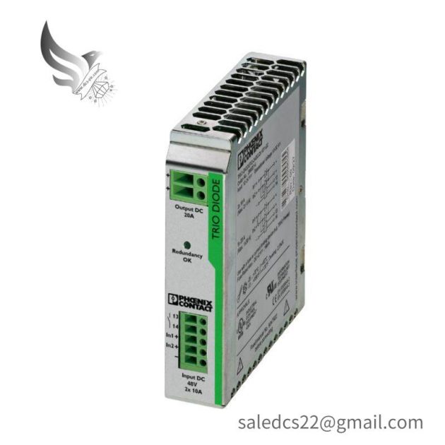 Phoenix Contact TRIO-DIODE/48DC/2X10/1X20 Redundancy Module - Enhancing System Reliability