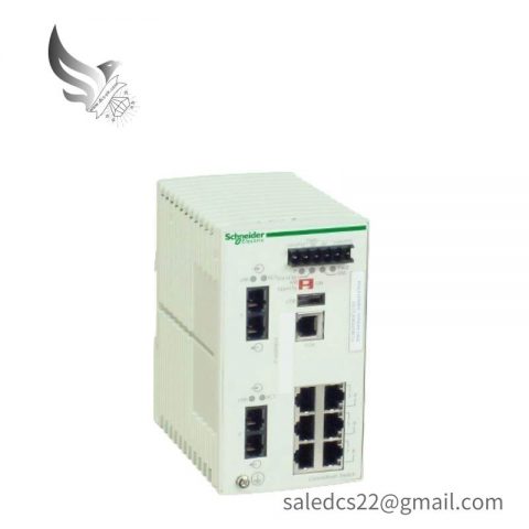 Schneider TCSESM083F2CU0 Industrial Ethernet Switch: 8-Port Network Hub