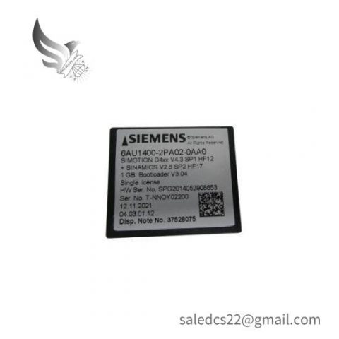 Siemens 6AU1400-2PA02-0AA0 Memory Card