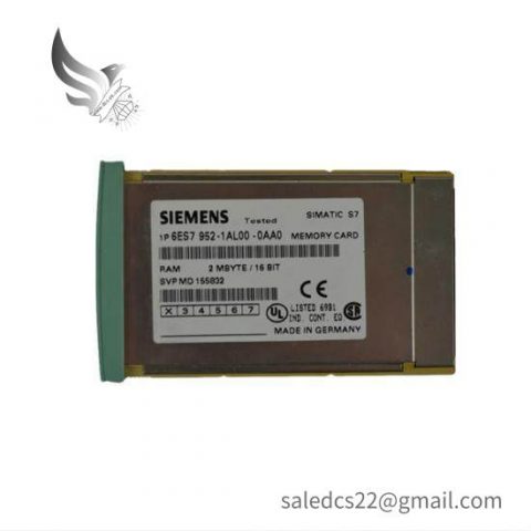 SIEMENS 6ES7952-1AL00-0AA0 RAM Memory Card: Advanced Data Storage for Industrial Automation