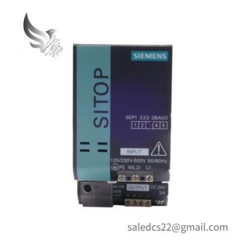 Siemens 6EP1 333-3BA00 Power Supply for Industrial Control Systems