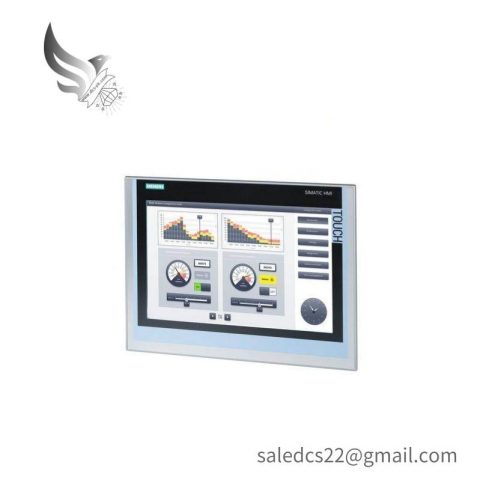 SIEMENS 6AV2124-0QC02-0AX0: Industrial HMI Display Unit for Control Systems