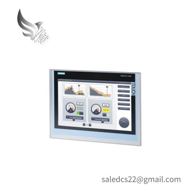 SIEMENS 6AV2124-0QC02-0AX0: Industrial HMI Display Unit for Control Systems