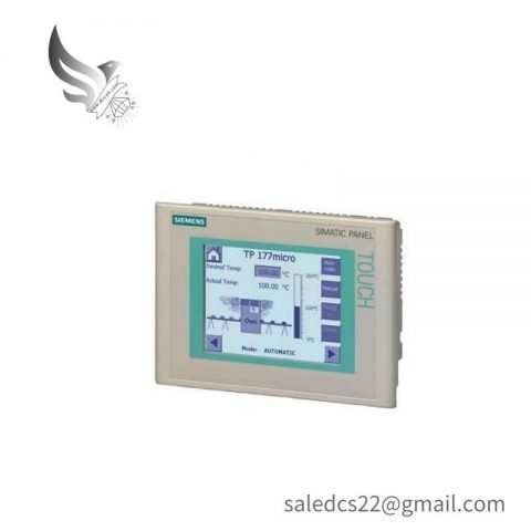 SIEMENS SIMATIC Touch Panel TP 177MICRO, 5.7" Blue Mode STN Display, Configurable with WinCC Flexible 2004 Micro HSP Upwards